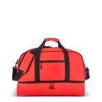 Borsa in poliestere riciclato per sport o viaggio 50L color rosso