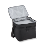 Borsa termica con doppio scomparto e manici corti 12L color nero quarta vista