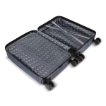 Trolley bagaglio a mano da 20 pollici con ruote girevoli a 360° color blu scuro quarta vista