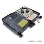 Trolley bagaglio a mano da 20 pollici con ruote girevoli a 360° color blu scuro quinta vista