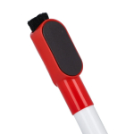 Pennarello per lavagna bianca con magnete e cancellino integrato color rosso sesta vista