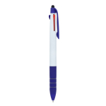 Penna a sfera 3 colori con puntatore touch e impugnatura morbida color blu scuro quinta vista