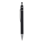 Penna a rotazione in alluminio con clip in metallo inchiostro blu color nero