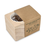 Kit di semina con vasetti e substrato in fibra di cocco color naturale terza vista