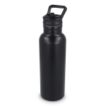 Borraccia termica in acciaio inox con beccuccio e manico coordinato 500 ml color nero