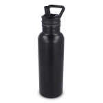 Borraccia termica in acciaio inox con beccuccio e manico coordinato 500 ml color nero quinta vista