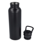 Borraccia termica in acciaio inox con beccuccio e manico coordinato 500 ml color nero sesta vista