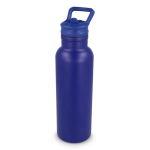 Borraccia termica in acciaio inox con beccuccio e manico coordinato 500 ml color blu