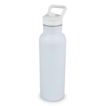 Borraccia termica in acciaio inox con beccuccio e manico coordinato 500 ml color bianco