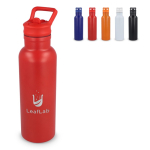 Borraccia termica in acciaio inox con beccuccio e manico coordinato 500 ml