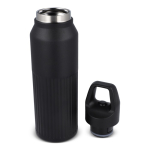Bottiglia termica in acciaio inox con chiusura antigoccia 500 ml color nero quarta vista