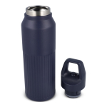 Bottiglia termica in acciaio inox con chiusura antigoccia 500 ml color blu scuro quarta vista