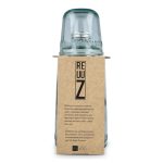 Caraffa prodotta in Europa con tappo metallico e bicchiere abbinato 1L color trasparente terza vista