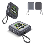 Power bank con cavi integrati e ricarica rapida 10.000mAh