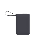 Power bank personalizzabile con schermo LED e ricarica rapida 20.000mAh color grigio scuro seconda vista
