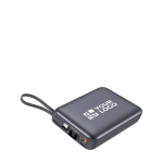 Power bank personalizzabile con schermo LED e ricarica rapida 20.000mAh vista area di stampa