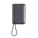 Power bank con MagSafe per ricarica wireless e schermo LED 10.000mAh color grigio scuro seconda vista