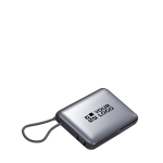 Power bank con MagSafe per ricarica wireless e schermo LED 10.000mAh vista area di stampa