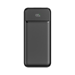 Power bank compatto con ricarica rapida e schermo LED 10.000mAh color nero seconda vista