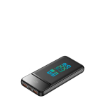Power bank compatto con ricarica rapida e schermo LED 10.000mAh vista area di stampa