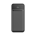 Power bank compatto con ricarica rapida e display LED 20.000mAh color nero seconda vista