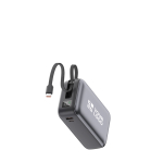 Power bank compatto con ricarica rapida e display LED 30.000mAh vista area di stampa