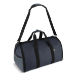 Borsa pieghevole ideale per i viaggi con custodia porta abiti e doppio manico color blu scuro
