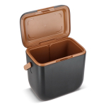 Borsa frigo portatile compatta antigoccia per bevande e snack 8L color nero quinta vista