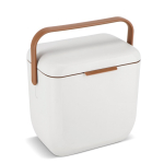 Borsa frigo portatile compatta antigoccia per bevande e snack 8L color bianco