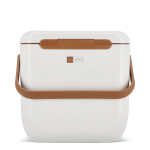 Borsa frigo portatile compatta antigoccia per bevande e snack 8L color bianco terza vista