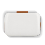 Borsa frigo portatile compatta antigoccia per bevande e snack 8L color bianco quarta vista