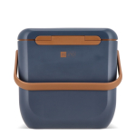 Borsa frigo portatile compatta antigoccia per bevande e snack 8L color blu scuro terza vista