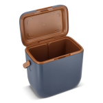 Borsa frigo portatile compatta antigoccia per bevande e snack 8L color blu scuro quinta vista