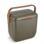 Borsa frigo portatile compatta antigoccia per bevande e snack 8L color verde militare