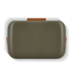 Borsa frigo portatile compatta antigoccia per bevande e snack 8L color verde militare quarta vista