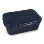 Portapranzo capiente con coperchio coordinato e chiusura sicura Sagaform color blu scuro
