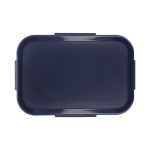 Portapranzo capiente con coperchio coordinato e chiusura sicura Sagaform color blu scuro quinta vista