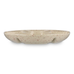 Piatto in ceramica artigianale con design a schizzi Sagaform color beige seconda vista