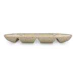 Vassoio in ceramica artigianale con design a schizzi Sagaform color beige terza vista