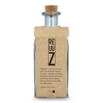 Bottiglia quadrata in vetro prodotta in Europa con tappo antigoccia 1 L color trasparente terza vista