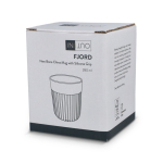 Tazza prodotta in Europa con fascia in silicone nera 280 ml color nero settima vista