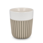Tazza in porcellana prodotta in Europa con fascia isolante 280 ml color beige