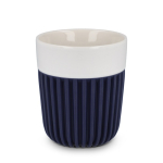Tazza in porcellana prodotta in Europa con fascia isolante 280 ml color blu scuro