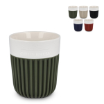 Tazza in porcellana prodotta in Europa con fascia isolante 280 ml