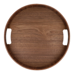 Vassoio bicolore in legno certificato con maniglie integrate color marrone quarta vista