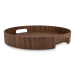 Vassoio bicolore in legno certificato con maniglie integrate color marrone quinta vista