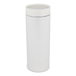 Thermos in acciaio inox da asporto con tappo 360° antigoccia 400 ml color bianco