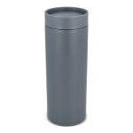 Thermos in acciaio inox da asporto con tappo 360° antigoccia 400 ml color grigio