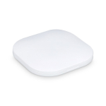 Specchio compatto con luce ricaricabile e doppio ingrandimento ideale per i viaggi color bianco