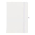 Taccuino A5 in PU con note adesive e tasca interna, pagine puntinate color bianco